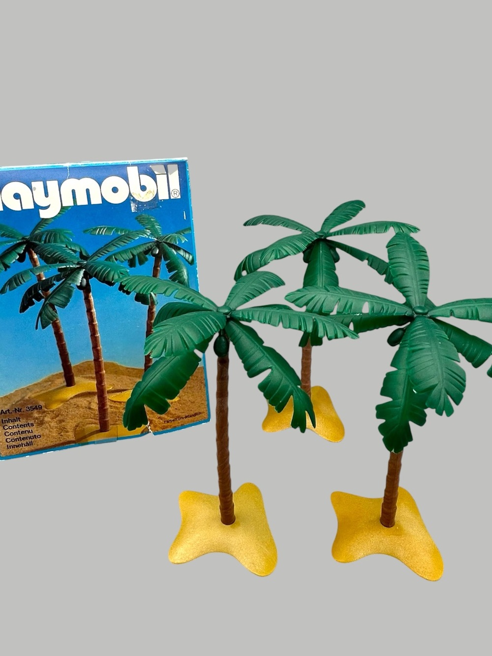 Vintage Playmobil Palm Tree w/ Coconuts Playset - Zoo Safari Beach